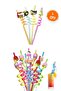 Colorful 4 Reusable Plastic Pipes Glass Cup and Beverage Accessory