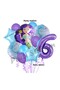 Mermaid 6 Years Old Purple Color Birthday Concept Balloon Set Mermaid Balloon Set