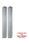 2 Pieces of 6m² Carpet Cleaner - Carpet Cover - Laced Carpet Cleaner - Carpet Bag - Carpet Packaging Gray