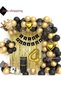 Heart King Crowned Age Balloon Chain Happy Birthday Birthday Party Set Ornament