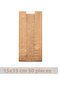 Kraft Paper Bags with Window, 15x33cm, 50 Pieces, Side Gusseted Packaging Paper, Gift Wrapping, Kraft Packaging