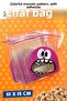 Mixed Monster Patterned Transparent Bag with Tape, 10X15 cm 40 Pieces-T1063 - 4