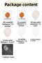 My Party Set^^ Caramel* Sea Sand* White 100 Pieces Balloon Chain Set - 2