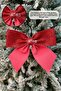 Large red eva bow ribbon 25x25 cm bright glitter christmas themed pine tree ornament tree decor - 7