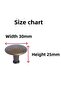 8Pcs Flat Button Antique Yellow Handle Furniture Drawer Cabinet Door Handle Metal Handle Accessories with Screw - 3