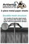 A4 File Organizer - 3-Pack Metal Document Rack with Mesh Trifold Movable Paper Tray - 3