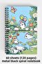 Retro Aesthetic Design A5 Spiral Hard Cover Notebook 120 Sheets