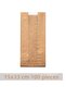 Kraft Windowed Paper Bags 15x33cm 100 Pieces Side Gusseted Packaging Paper Gift Wrapping Kraft Packaging