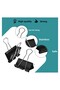 Steel Clamp Clip 32 mm 12 Pieces 1 Pack Metal Peg Binder Clips Clamp 150 Page Capacity Multi Am - 3