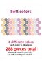 288 Pieces 25mm Soft Color Tones Specially Cut Stickers - 2