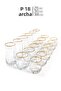 Gold Leaf 18-Piece Glass Water Glass Set Drinkware Set | 215, 310, 385 cc - 4