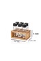 6-Piece Spice Set with Wooden Stand Lisa Spice Rack Set - 3