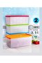 2 Pieces 3.50 Lt No Frost Storage Container, Freezer Food Container -20 Degrees