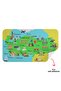 Educational and Instructional Decorative Children's Room Turkey Map Wall Sticker-3876 - 4