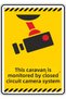 15X20Cm/Phosphor Composite/This Caravan Is Being Monitored by a Closed-Circuit Camera System./V1-2