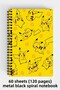 Pokemon Pikachu Designed A5 Spiral Hard Cover Notebook 120 Sheets