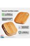 5 Pieces of Bamboo Lid Spice Rack and 1 Organizer Plexiglass Stand - 5