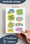 Motivational Themed Sticker Set - 8 Piece Sticker Set - Phone, Tablet, Notebook Laptop Compatible Sticker - 2