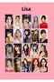 بطاقة صور KPOP BLACKPINK Lisa 50 قطعة 5 7 سم