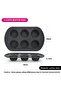 Muffin Pan 6-Piece Cupcake Baking Pan, Carbon Steel Non Stick Muffin Pan, Granite Coating - 3