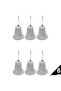Christmas Tree Ornament 6-Piece Foam Bell Ornament 5 Cm Christmas Ornament White Pine Tree Ornament - 4