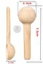 Mini Wooden Spoons Spice Salt Spoons Spice Jam Coffee Condiment Honey Teas Sugar (12 Pieces) - 3