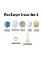 Balloon Set Deepocean-M.Blue-Stone-White-Sea-Sand 1 34Inchcreamfolyoballoon 30Pcs Balloon Chain Set - 2