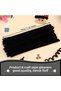 50 Pieces - Black Colored Chenille, Educational Chenille Set, Feather Wire, 30 Cm, Plush Wire - 7