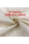 10 Meters Punch Ready Natural Raw Fabric Cloth Ready for Printing and Sewing - 2