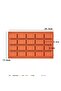 Bakeware Rectangular Cake & Chocolate Silicone Mold 20Pcs - 3