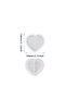 Silicone Mold Epoxy Stone Powder Concrete Heart Mini Marquee Bubble Tray Mold 13X14Cm - 2