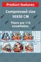 Christmas Snowy Houses Nostalgic Train-Santa Claus and Snowflakes Sticker Set - 4
