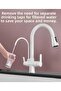 Kitchen Sink Faucet Smart Dual Flow Water Purifier Outlet Matte White Touch Spiral 7 Years Warranty - 3