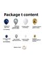 Balloon Set Midnight Blue-Metallic Light Blue-White-Chrome Gold Set of 60 Balloon Chain - 5