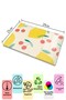 Glass Cutting Board - Lemon Drawing - 21*30cm - Chopping Board - Aesthetic, Decorative Presentation Board - 4
