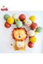 Cute Lion Foil Safari Decorations with Balloons, Forest Balloon Arch Birthday Party Set Ornament