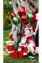 Santa Claus in Red Sequin Jacket with Lantern 30 cm - 7