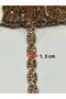 Iron-On Crystal Stone Knitted Model Strip / 1 Meter / H21 Gold - 2