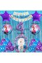 4 Years Frozen - Frozen Elsa Purple Concept Birthday Party Balloon Set