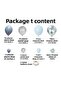 Balloon Set Storm Blue-Pastel Grey-Macaron Blue-Chrome Silver Set of 60 Balloon Chain - 2