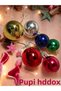 Christmas Ball 6Pcs Mini 3cm Cici Ball Colorful Christmas Pine Tree Ornament Decor Ornament Set - 4