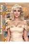 Party / Animation / Theater Wavy Fiber Synthetic Wig with Bangs - Platinum