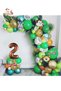 2 Years Safari Party Supplies Themed Foil Luxury Chain Balloon Set Birthday Party Set Ornament - 4