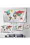 World Map Decorative Canvas Wall Cover-Carpet 1081 - 3