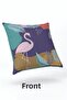 Velvet 43X43 cm Throw Pillow Cover Decorative Soft Living Room Flamingo Leaf - 3