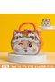 Kitty Metal Piggy Bank with Bag and Lock, Red, 15X12-