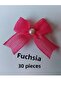 Pearl Detailed Naples Linen Ribbon Ready-Made Bow (30 Pieces)