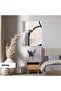 Amazing | Abstract | Cream Black Patterned Pattern | Framed Tempered Glass Table Single Vertical