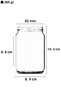 720 ml Honey Jar with Metal Lid 720 Cc Transparent Canning Jar 25 Pieces (1 kg Honey) - 3