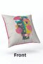 Velvet 43x43 Cm Throw Pillow Case Decorative Soft Living Room Abstract Face - 3